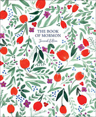 Book of Mormon Journal Edition Red Floral--No Index