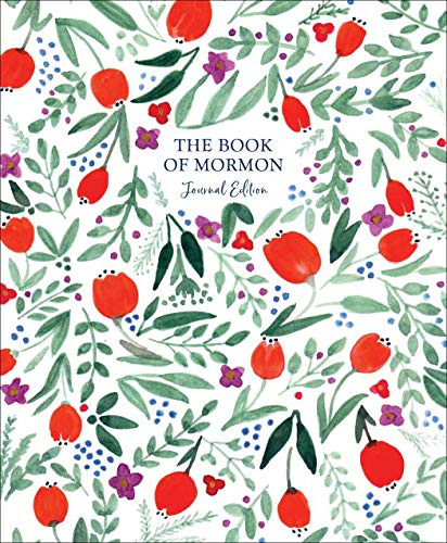 Book of Mormon Journal Edition Red Floral--No Index