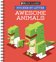 Brain Games - Sticker by Letter: Awesome Animals