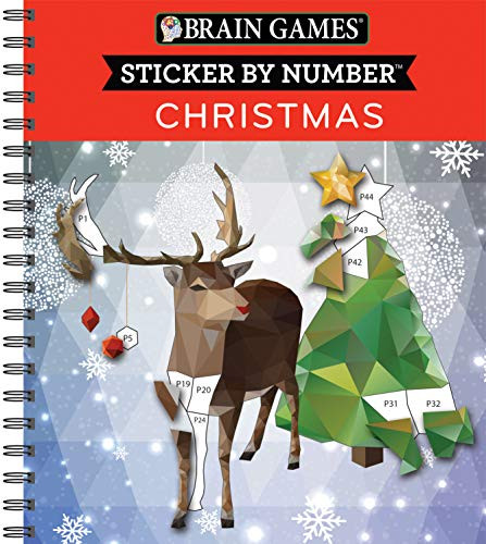 Brain Games - Sticker by Number: Christmas