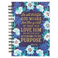 Christian Art Gifts Journal w/Scripture In All Things Romans 8