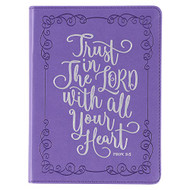 Christian Art Gifts Classic Handy-sized Journal Trust In The Lord Proverbs 3