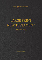 Large Print New Testament 14-Point Text Black Cover KJV