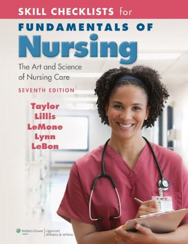 Skill Checklists For Fundamentals Of Nursing