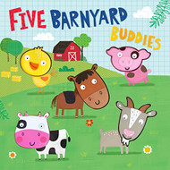 Five Barnyard Buddies - Children's Touch and Feel Sound Book with Farm Sounds