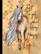 Just a Girl Who Loves Horses Yellow Floral Composition Notebook - College Ruled