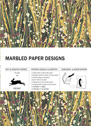 Marbled Paper Designs: Gift & Creative Paper Book Vol.102