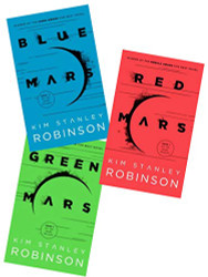 Mars Trilogy Red Mars Green Mars And Blue Mars.