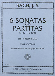 Bach J.S. - 6 Sonatas and Partitas BWV 1001 1006 for Violin -by