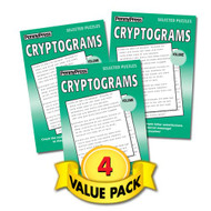 Penny Cryptograms Puzzles-4 Pack