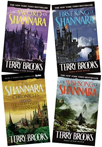 Shannara Trilogy Set + Prequel: First King Sword of Elfstones Wishsong
