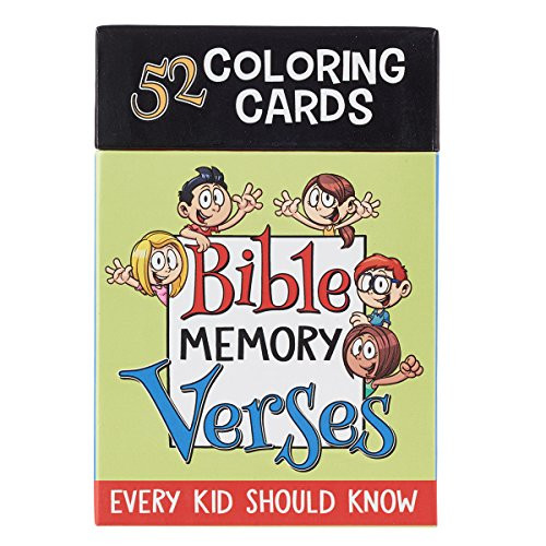 52 Coloring Cards for Kids: Bible Memory Verses Every Kid Should Know