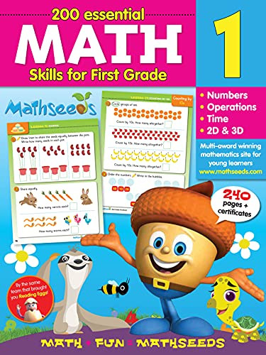 Math for 1st Grade Workbook - 200 Essential Math Skills