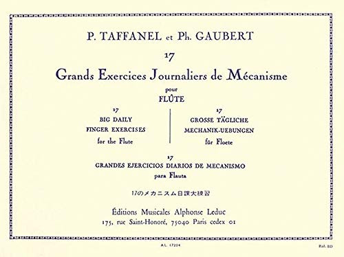 17 Exercices Journaliers De Mecanisme Pour Flute Traversiere