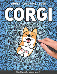 Corgi Adults Coloring Book