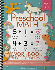 Preschool Math Workbook for Toddlers Ages 2-4