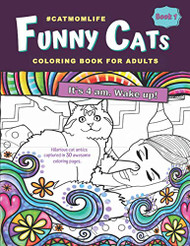 Funny Cat Coloring Book for Adults