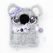 Claire's Plush Lock Diary for Girls Sidney The Koala Gray with
