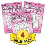 Missing List Word Seeks 4-Pack