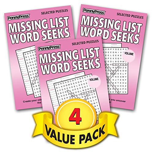 Missing List Word Seeks 4-Pack