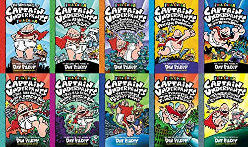 Captain Underpants Full Color Set #1-10
