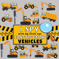 I Spy With My Little Eye Construction Vehicles
