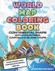World Map Coloring Book