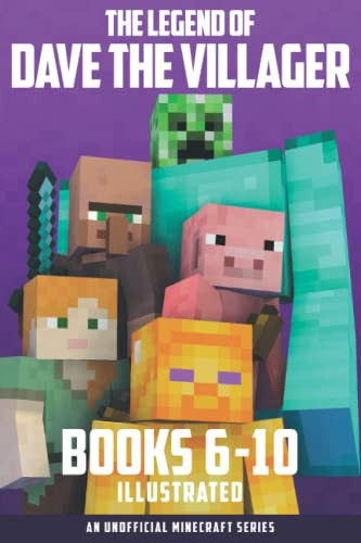 Legend of Dave the Villager Books 6-10 Illustrated