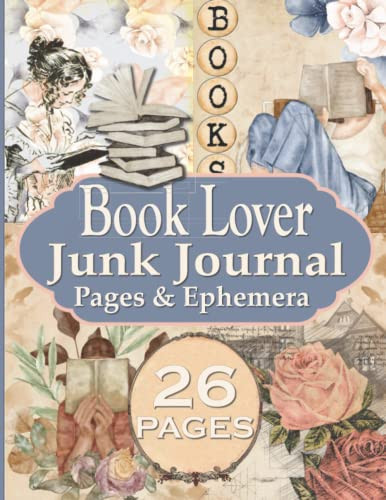 Book Lover Junk Journal Pages & Ephemera by Operation RePrint