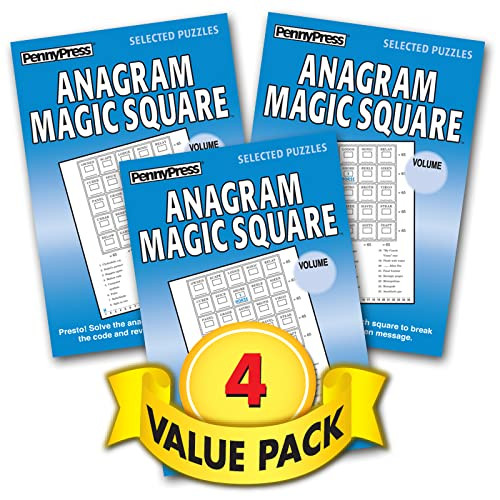 Anagram Magic Square 4-issue Puzzle Fun Pack