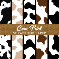 Cow Print Scrapbook Paper