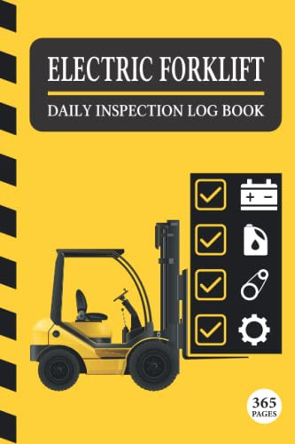 Electric Forklift Daily Inspection Log Book
