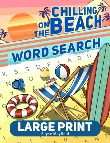 Chilling on the Beach Large Print Word Search