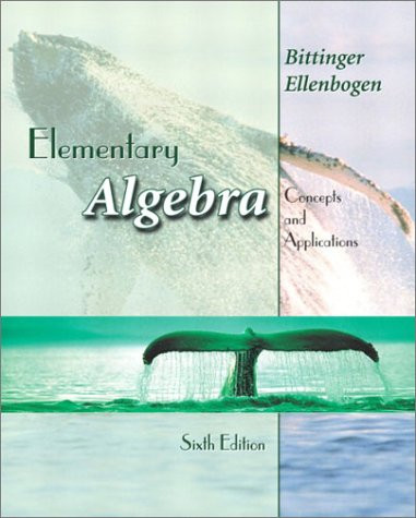 Elementary Algebra by Marvin L. Bittinger