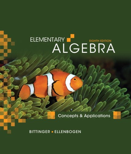 Elementary Algebra  by Marvin Bittinger