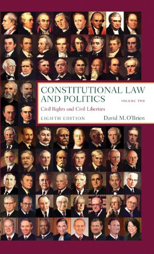 Constitutional Law And Politics Volume 2 by David M O'Brien