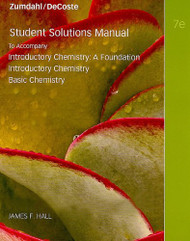 Student Solutions Manual For Introductory Chemistry -  Steven Zumdahl