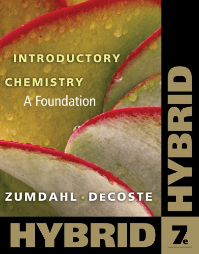 Introductory Chemistry A Foundation  by Steven S Zumdahl