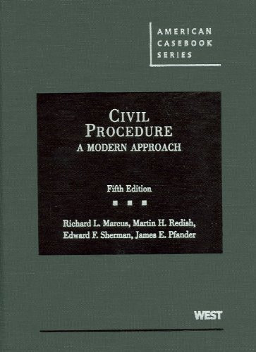 Civil Procedure Richard L Marcus