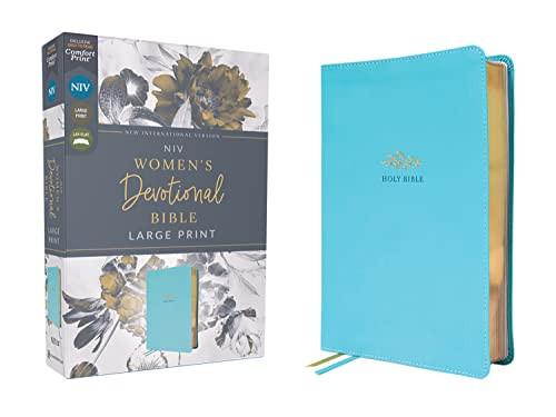 NIV Women's Devotional Bible Large Print Leathersoft Teal Comfort