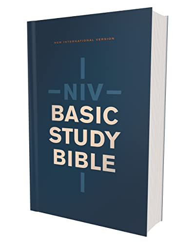 NIV Basic Study Bible Economy Edition Blue Red Letter