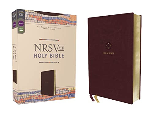 NRSVue Holy Bible Leathersoft Burgundy Comfort Print