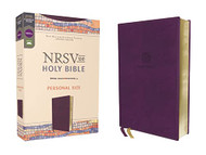 NRSVue Holy Bible Personal Size Leathersoft Purple Comfort