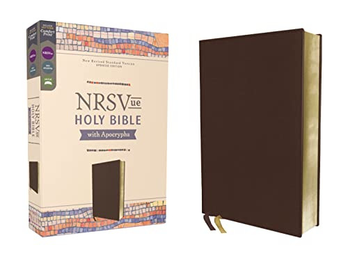 NRSVue Holy Bible with Apocrypha Leathersoft Brown Comfort