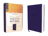 NRSVue Gift Bible Leathersoft Blue Comfort Print