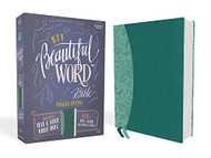 NIV Beautiful Word Bible Peel/Stick Bible Tabs Leathersoft Teal