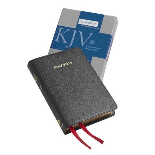 KJV Cameo Reference Bible Black Edge-lined Goatskin Leather