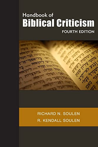 Handbook of Biblical Criticism