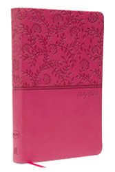 NKJV Value Thinline Bible Leathersoft Pink Red Letter Comfort