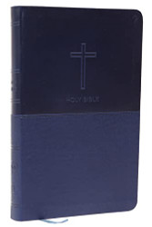 NKJV Value Thinline Bible Leathersoft Blue Red Letter Comfort